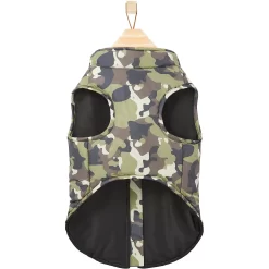 Frisco Mediumweight Camo Print Insulated Dog & Cat Zippered Coat, Green -Frisco Shop 268295 PT5. AC SS1800 V1628827619