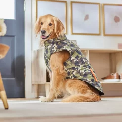 Frisco Mediumweight Camo Print Insulated Dog & Cat Zippered Coat, Green -Frisco Shop 268295 PT8. AC SS1800 V1629755320