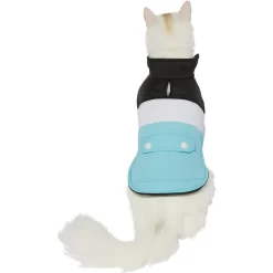 Frisco Mediumweight Colorblock Insulated Dog & Cat Puffer Coat With Pocket, Blue -Frisco Shop 268311 PT2. AC SS1800 V1628785016