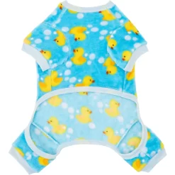 Frisco Dog & Cat Cozy Plush Fleece PJs, Rubber Ducky -Frisco Shop 268465 PT4. AC SS1800 V1637715994