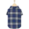 Frisco Navy Plaid Dog & Cat Flannel Shirt
