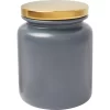 Frisco Modern Gold Rim Ceramic Treat Jar