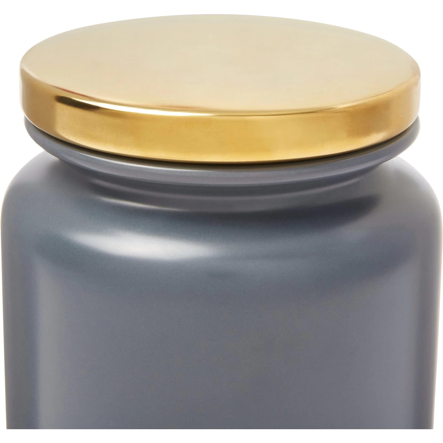Frisco Modern Gold Rim Ceramic Treat Jar 4 Frisco Modern Gold Rim Ceramic Treat Jar - Image 4