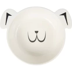Frisco Dog Face Non-skid Ceramic Cat & Dog Bowl