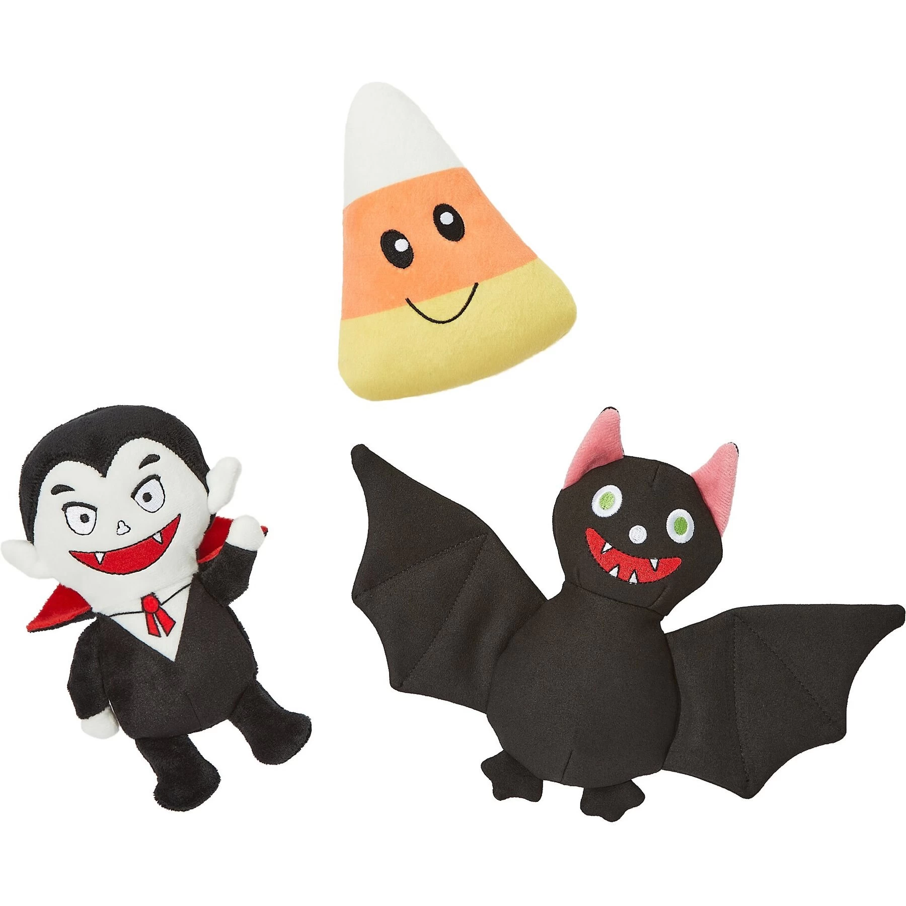 Frisco Halloween Haunted Friends Plush Squeaky Dog Toy 1 Frisco Halloween Haunted Friends Plush Squeaky Dog Toy