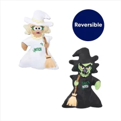 Frisco Halloween Good Witch, Bad Witch Reversible Plush Squeaky Dog Toy -Frisco Shop 270429 PT2. AC SS1800 V1690911211