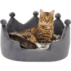 Frisco Faux Fur Crown Pillow Cat & Dog Bed -Frisco Shop 270886 PT3. AC SS1800 V1626294188