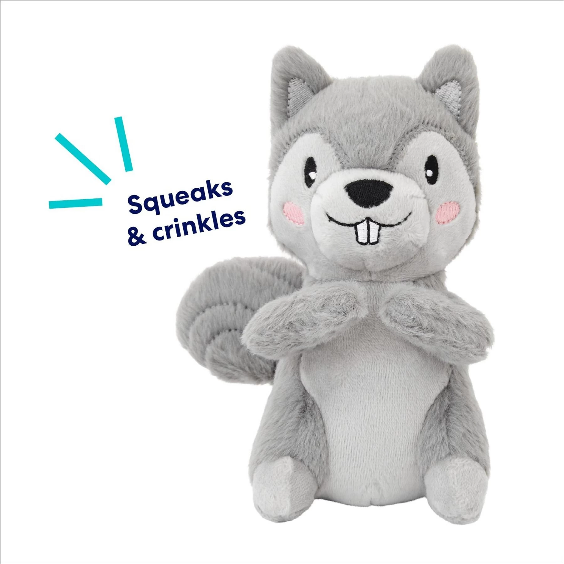 Frisco Camping Squirrel Plush Squeaky Dog Toy 3 Frisco Camping Squirrel Plush Squeaky Dog Toy - Image 3