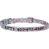 Frisco Rose Polyester Personalized Breakaway Cat Collar With Bell