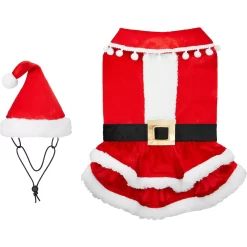 Frisco Mrs. Claus Dog & Cat Costume -Frisco Shop 276150 PT4. AC SS1800 V1631573670
