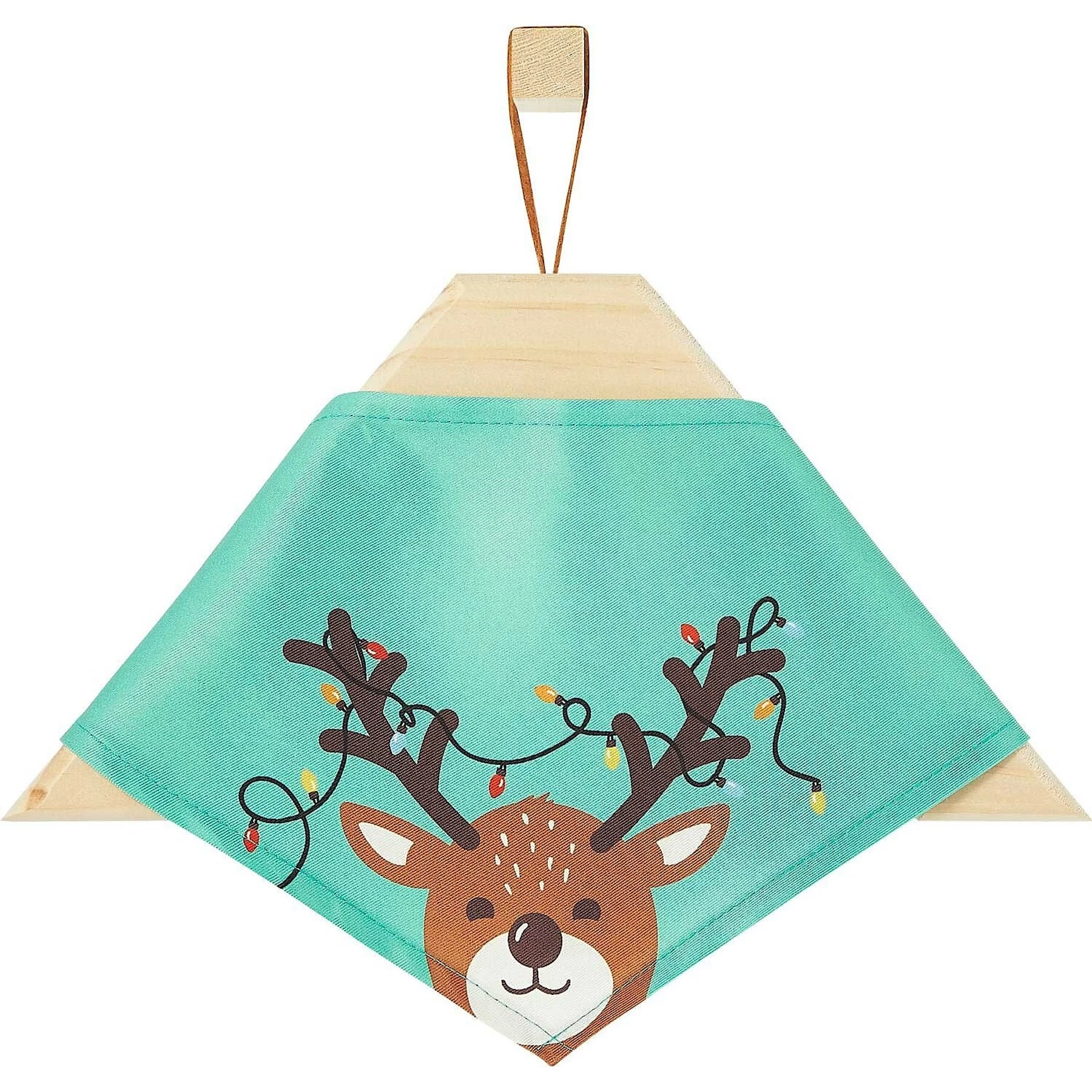 Frisco Peekaboo Reindeer Dog & Cat Bandana 1 Frisco Peekaboo Reindeer Dog & Cat Bandana