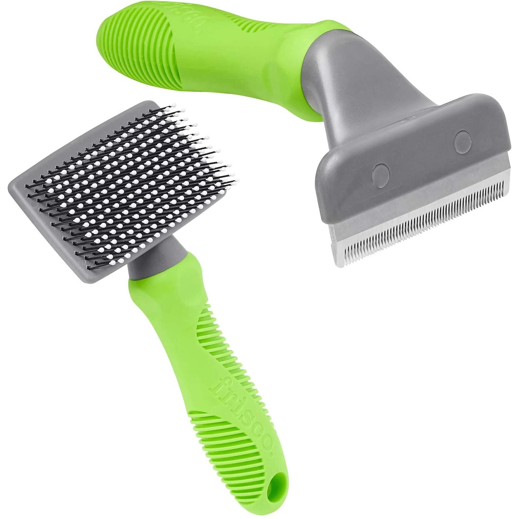 Frisco Soft Slicker Dog Brush, One Size & Frisco Deshedding Dog & Cat Brush 1 Frisco Soft Slicker Dog Brush, One Size & Frisco Deshedding Dog & Cat Brush