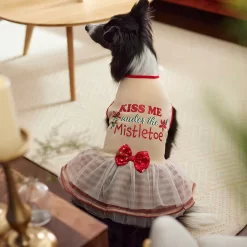 Frisco Kiss Me Under The Mistletoe Dog & Cat Dress -Frisco Shop 276335 PT5. AC SS1800 V1637729492
