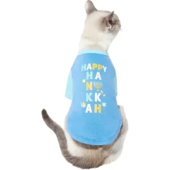 Frisco Happy Hanukkah Dog & Cat T-shirt -Frisco Shop 276480 PT2. AC SS1800 V1637725916