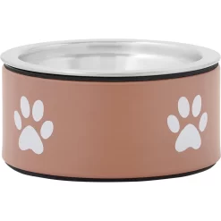 Frisco Paw Print Non-Skid Stainless Steel Dog & Cat Bowl