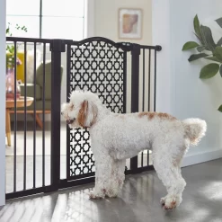 Frisco Metal Pattern Extra Wide Auto-close Dog Gate