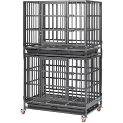 Frisco Ultimate Foldable & Stackable Heavy Duty Steel Metal Single Door Dog Crate -Frisco Shop 280395 PT4. AC SS1800 V1632851515