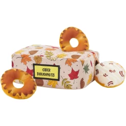 Frisco Fall Box Of Donuts Hide & Seek Puzzle Plush Squeaky Dog Toy