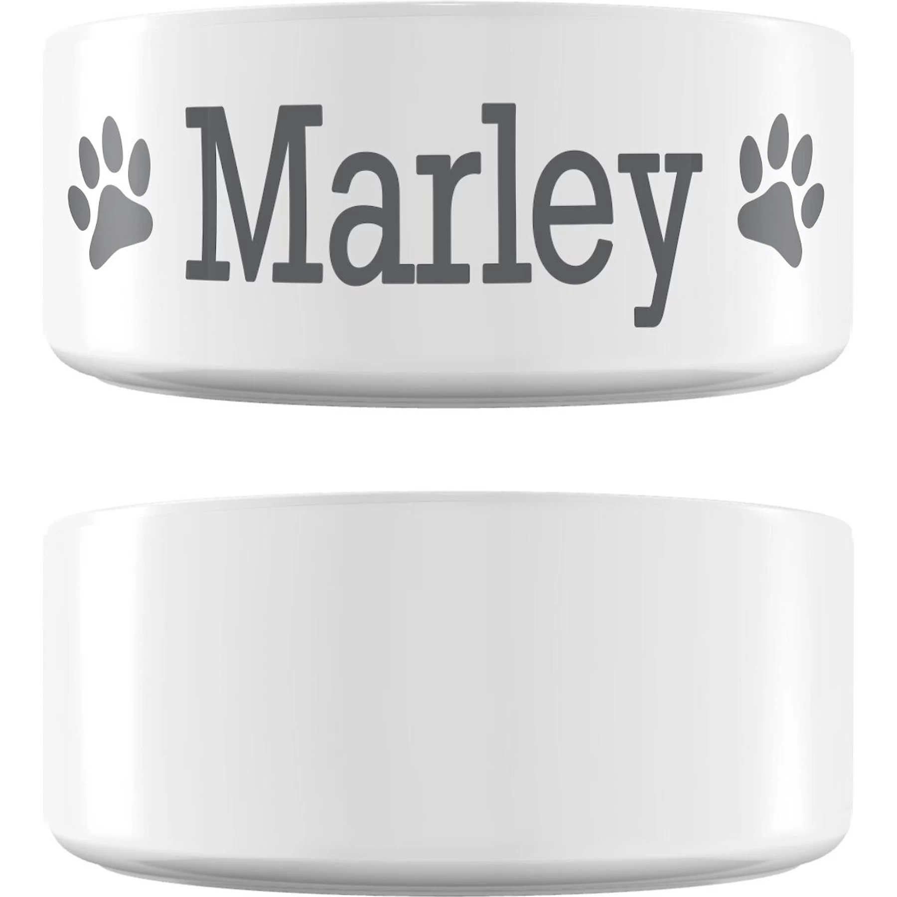 Frisco Paw Print Ceramic Personalized Dog Bowl 1 Frisco Paw Print Ceramic Personalized Dog Bowl