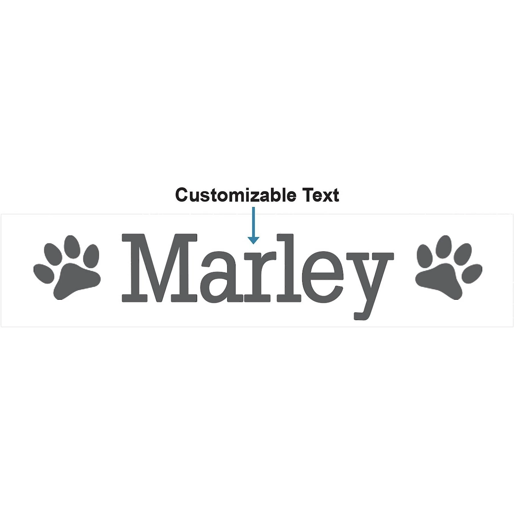 Frisco Paw Print Ceramic Personalized Dog Bowl 2 Frisco Paw Print Ceramic Personalized Dog Bowl - Image 2