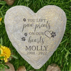 Frisco "Paws On Our Hearts" Heart Personalized Dog & Cat Memorial Garden Stone 7 Frisco "Paws On Our Hearts" Heart Personalized Dog & Cat Memorial Garden Stone -Frisco Shop 287032 PT2. AC SS1800 V1645642301