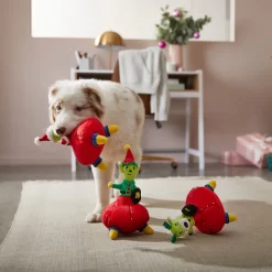 Frisco Holiday Alien Santa & Friends UFO's Plush Squeaky Dog Toy, 3 Count -Frisco Shop 287199 PT3. AC SS1800 V1632773380