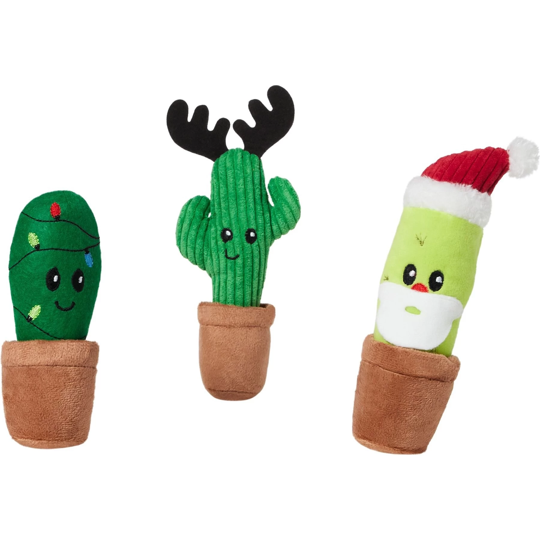 Frisco Holiday Cactus Plush Cat Toy With Catnip, 3 Count 1 Frisco Holiday Cactus Plush Cat Toy With Catnip, 3 Count