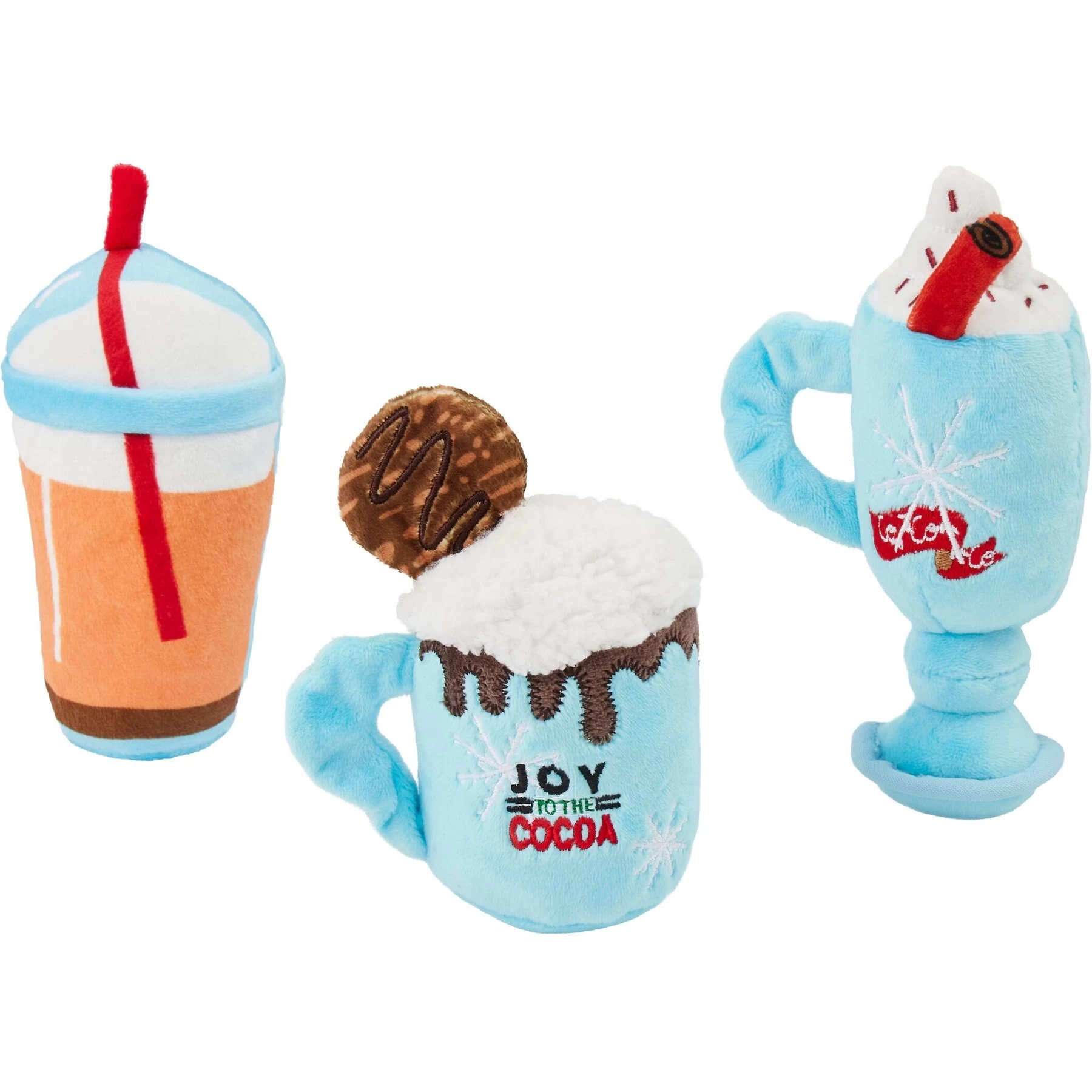 Frisco Holiday Winter Drinks Plush Cat Toy With Catnip, 3 Count 1 Frisco Holiday Winter Drinks Plush Cat Toy With Catnip, 3 Count