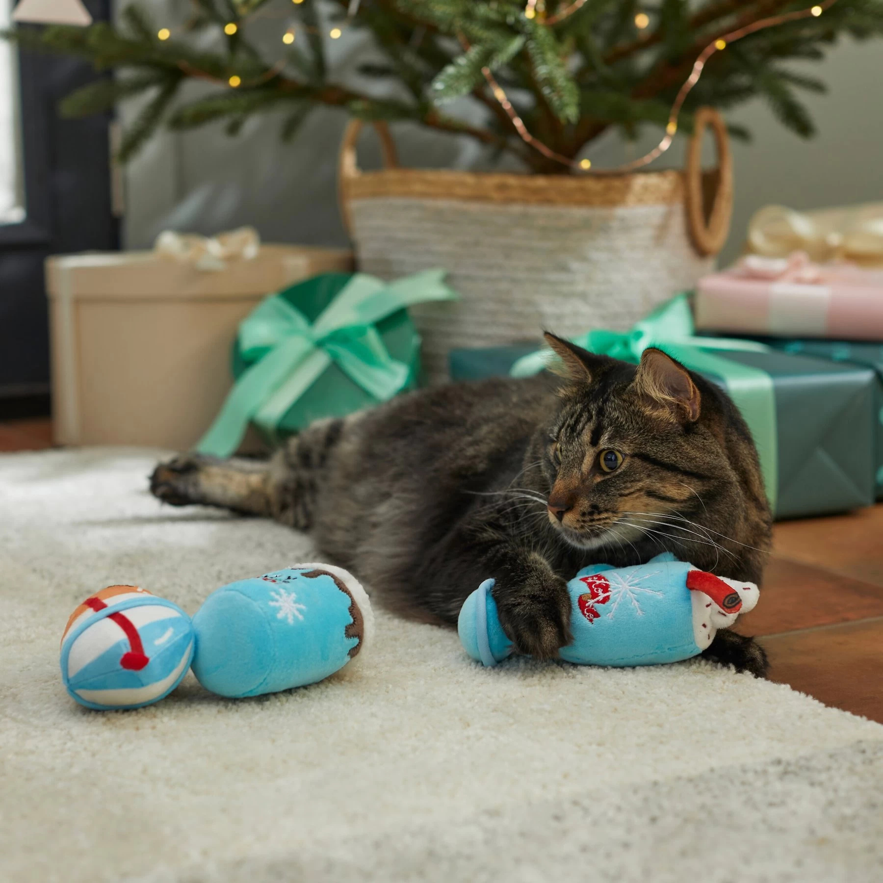 Frisco Holiday Winter Drinks Plush Cat Toy With Catnip, 3 Count 3 Frisco Holiday Winter Drinks Plush Cat Toy With Catnip, 3 Count - Image 3