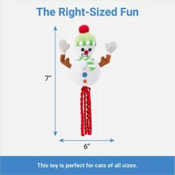 Frisco Naughty Or Nice Snowman Reversible Plush Cat Toy With Catnip -Frisco Shop 287387 PT2. AC SS1800 V1637704002