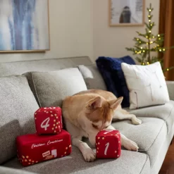 Frisco Holiday 12 Day Countdown Blocks Plush Squeaky Dog Toy, 3 Count -Frisco Shop 287447 PT3. AC SS1800 V1632774583
