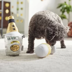 Frisco New Year's Eve Champagne & Flute Plush Squeaky Dog Toy -Frisco Shop 288486 PT3. AC SS1800 V1638288322