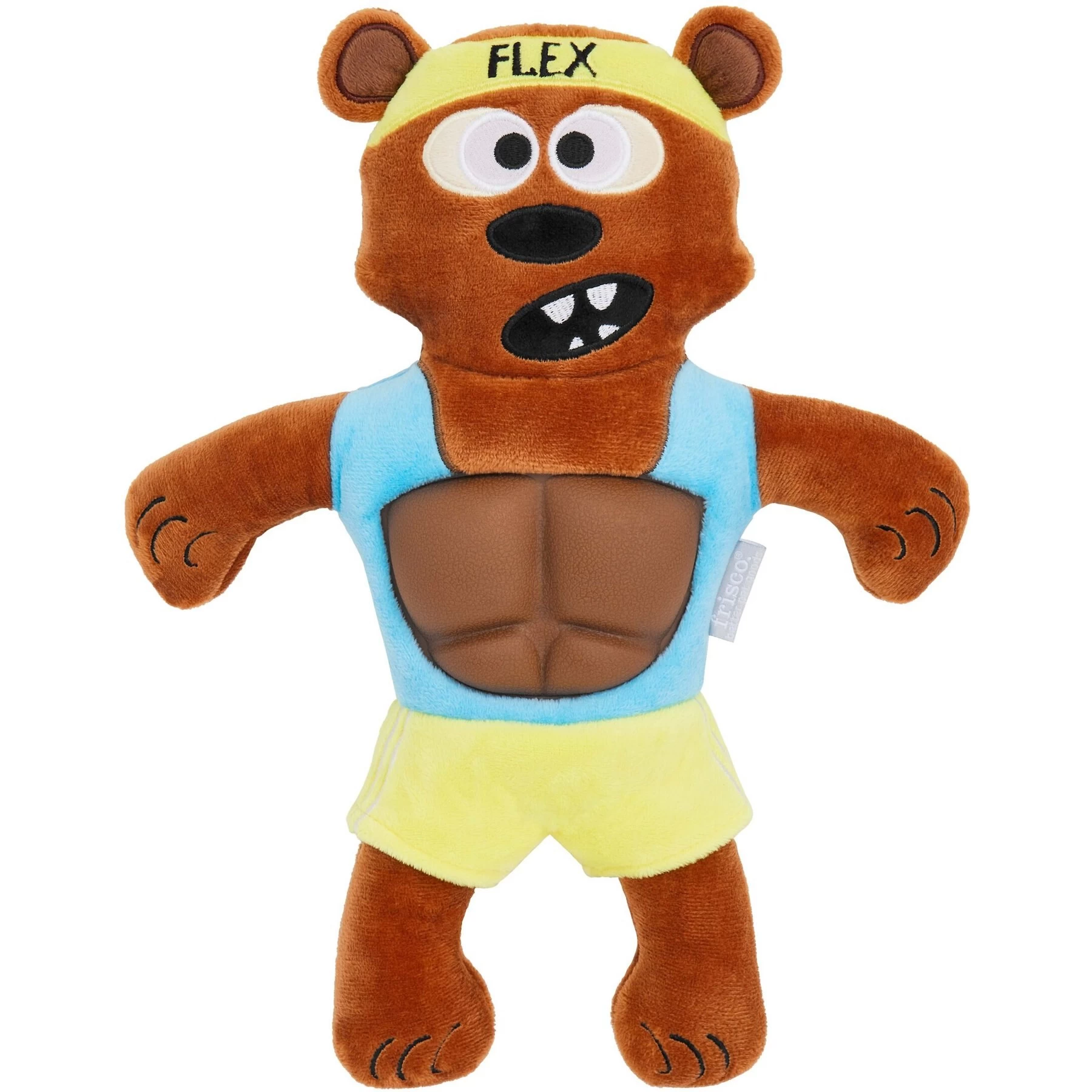 Frisco Fitness Bear Reversible Plush Squeaky Dog Toy 3 Frisco Fitness Bear Reversible Plush Squeaky Dog Toy - Image 3