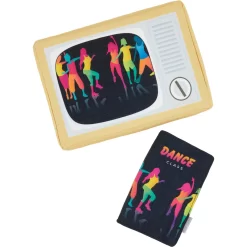 Frisco TV & VHS Tape Plush Squeaky Dog Toy, 2 Count