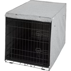 Frisco Faux Linen Dog Crate Cover