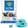 Frisco Butterfly Cat Tracks Cat Toy & Dr. Elsey's Ultra Unscented Clumping Clay Cat Litter