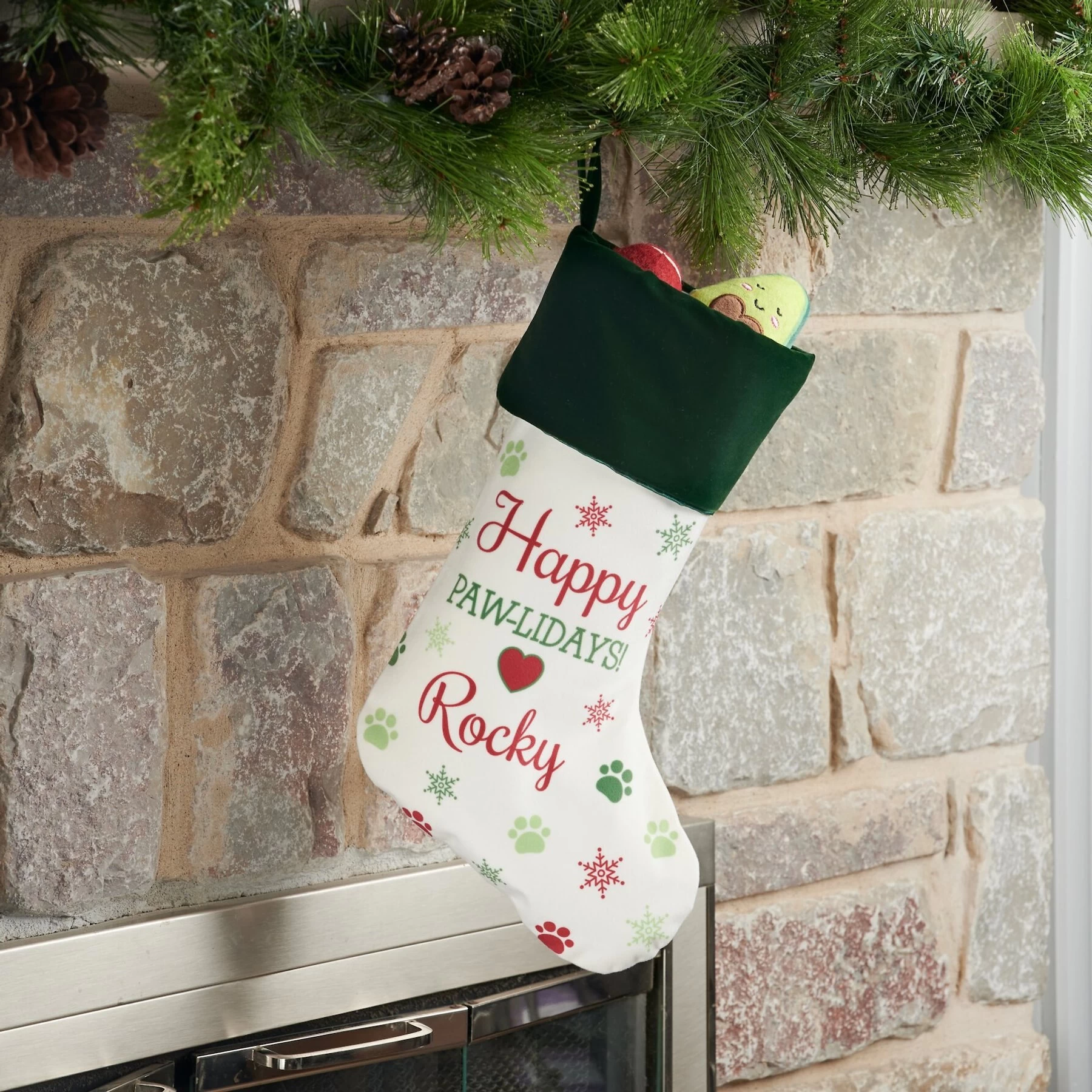 Frisco Personalized Paws Cat & Dog Holiday Stocking 3 Frisco Personalized Paws Cat & Dog Holiday Stocking - Image 3