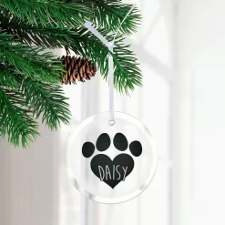 Frisco Paw Glass Personalized Ornament -Frisco Shop 295083 PT2. AC SS1800 V1630332385