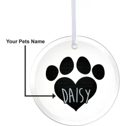 Frisco Paw Glass Personalized Ornament -Frisco Shop 295083 PT4. AC SS1800 V1630332114