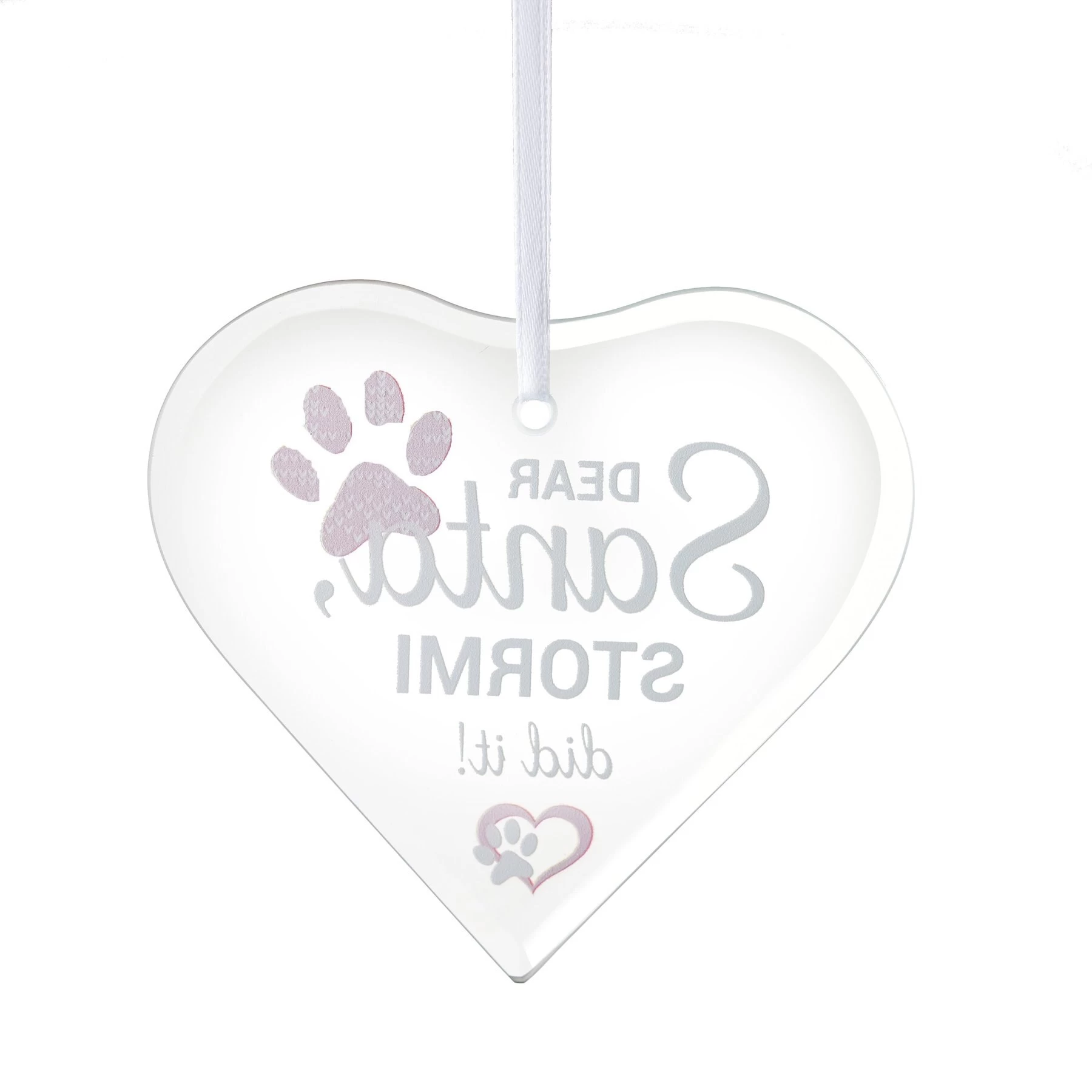 Frisco "Dear Santa" Glass Personalized Ornament 4 Frisco "Dear Santa" Glass Personalized Ornament - Image 4