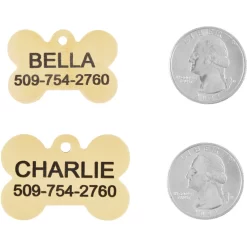 Frisco Brass Personalized Dog ID Tag -Frisco Shop 296191 PT5. AC SS1800 V1628186578