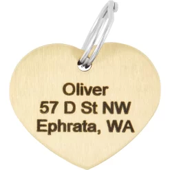 Frisco Brass Personalized Dog & Cat ID Tag, Heart 7 Frisco Brass Personalized Dog & Cat ID Tag, Heart -Frisco Shop 296197 PT4. AC SS1800 V1628186527