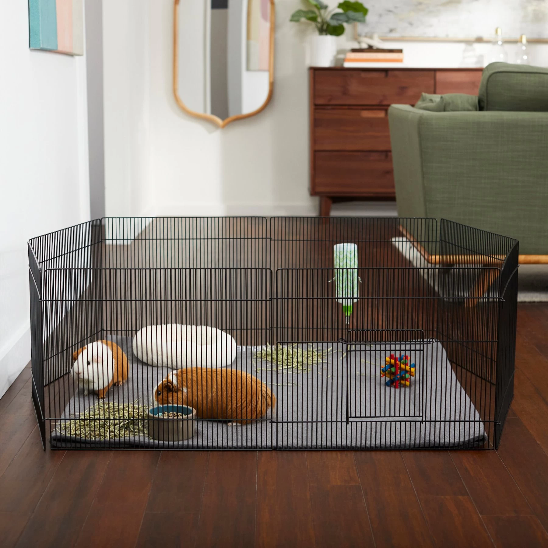 Frisco Wire Small Pet Playpen With Door, 15-in 1 Frisco Wire Small Pet Playpen With Door, 15-in