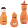 Frisco Brunch Salt, Pepper, Hot Sauce Plush Squeaky Dog Toy