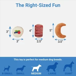 Frisco Brunch Pastry Plate Plush Squeaky Dog Toy 6 Frisco Brunch Pastry Plate Plush Squeaky Dog Toy -Frisco Shop 297262 PT2. AC SS1800 V1643916710