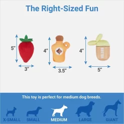 Frisco Brunch Pancake Hide & Seek Puzzle Plush Squeaky Dog Toy -Frisco Shop 297266 PT2. AC SS1800 V1643916712