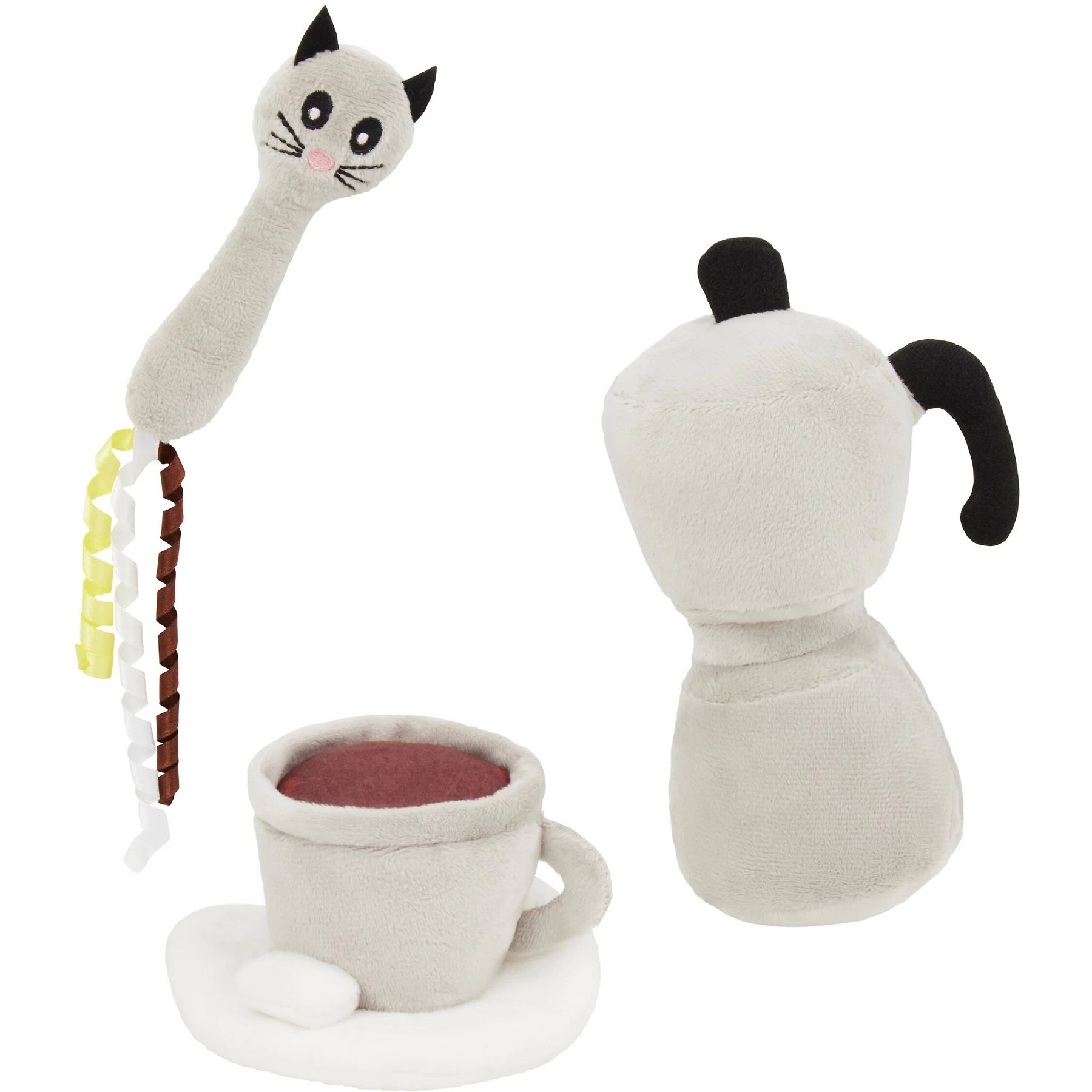 Frisco Brunch Coffee Set Plush Cat Toy With Catnip 1 Frisco Brunch Coffee Set Plush Cat Toy With Catnip