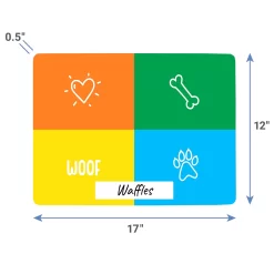 Frisco Woof Personalized Dog & Cat Placemat -Frisco Shop 299560 PT3. AC SS1800 V1636120375
