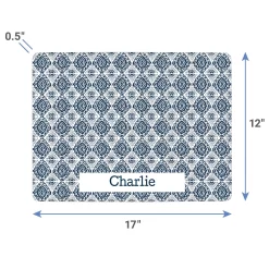 Frisco Boho Damask Personalized Dog & Cat Placemat -Frisco Shop 299562 PT3. AC SS1800 V1636120501