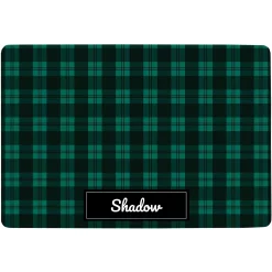 Frisco Plaid Personalized Dog & Cat Placemat